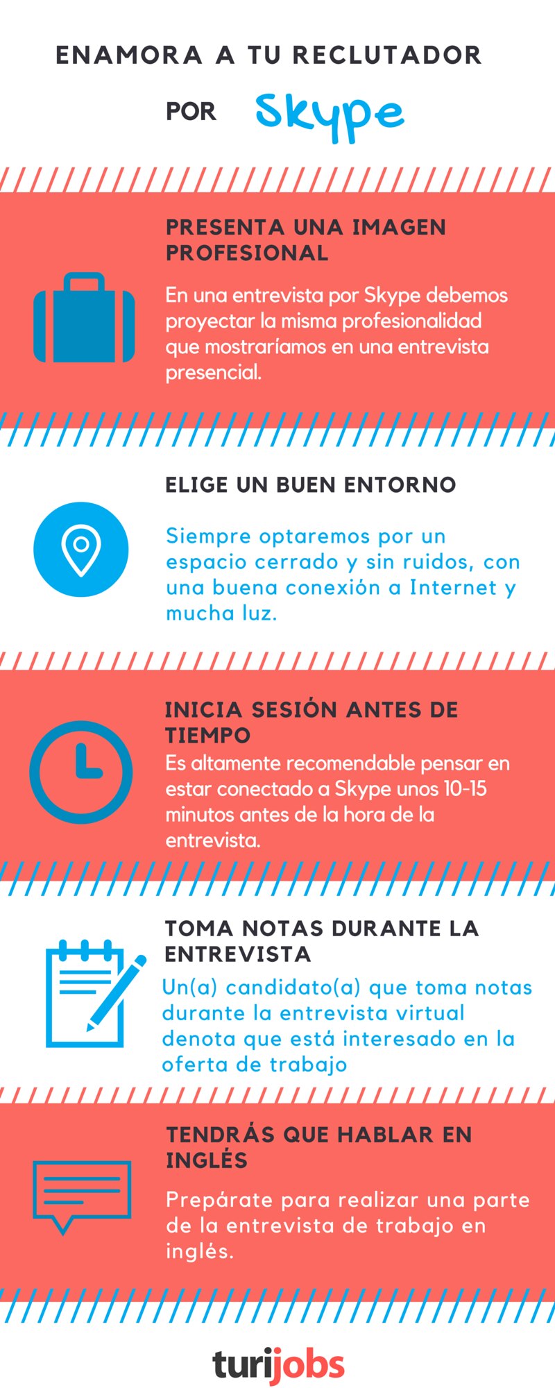 Infographic- Enamora a tu reclutador por skype