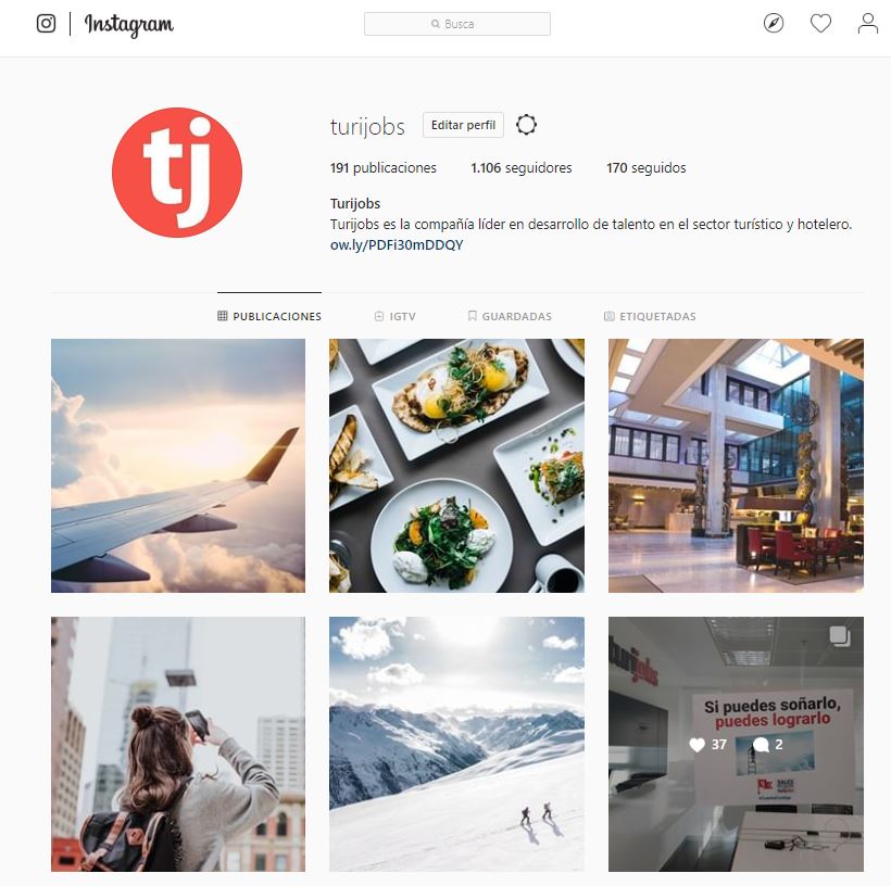 instagram para captar talento